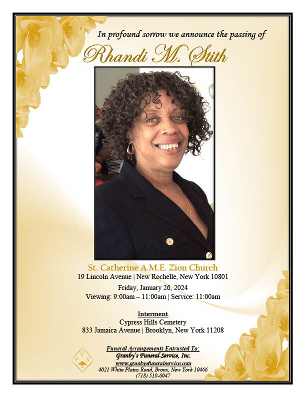 The Celebration of Life for Ms. Rhandi Stith