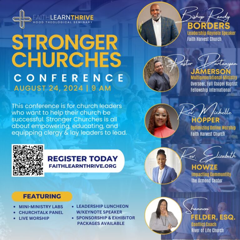FAITHLEARNTHRIVE at Hood Theological Seminary Announces the Stronger Churches Conference