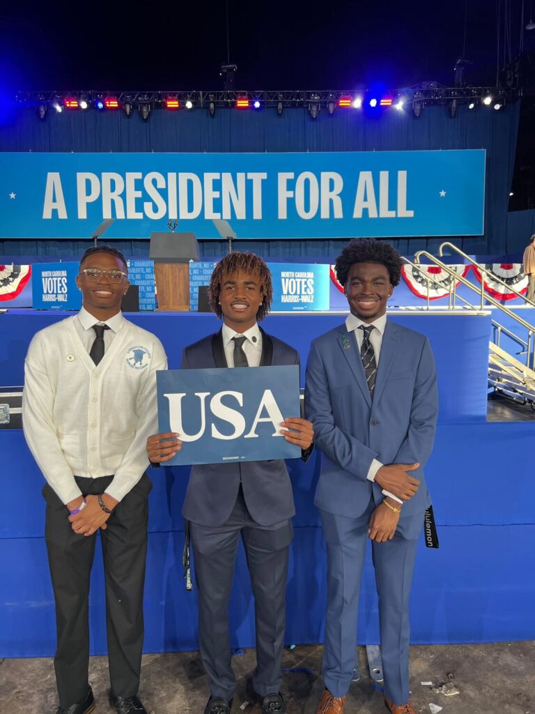 Livingstone Freshmen Attend Harris-Walz Rally