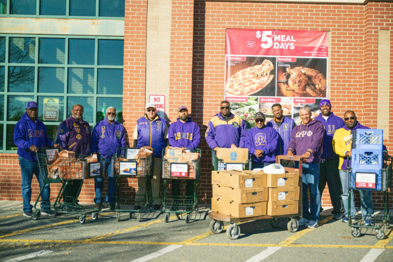 OMEGA PSI PHI SPREADS HOLIDAY CHEER
